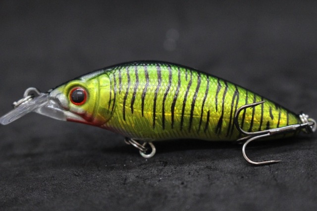 Przynęta woblery WLure 8.1cm 7.1g, pływanie z szeroką akcją, krótki korpus, hak #6, przynęta na owady, świeża woda, 3D oczy, twarde Crankbait M583 - Wianko - 21