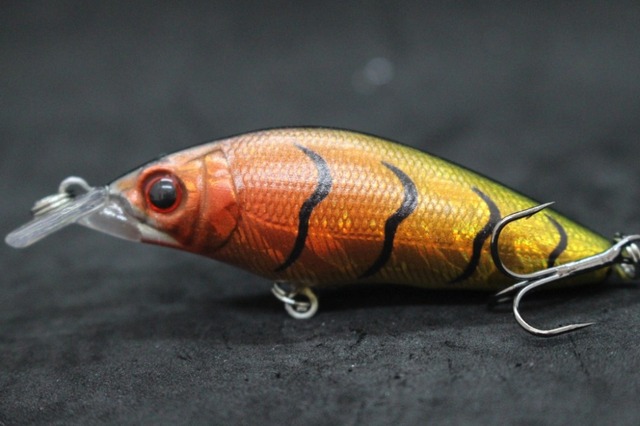 Przynęta woblery WLure 8.1cm 7.1g, pływanie z szeroką akcją, krótki korpus, hak #6, przynęta na owady, świeża woda, 3D oczy, twarde Crankbait M583 - Wianko - 19