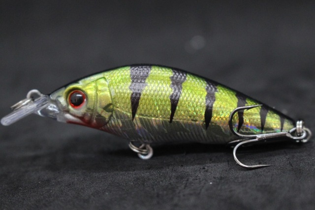 Przynęta woblery WLure 8.1cm 7.1g, pływanie z szeroką akcją, krótki korpus, hak #6, przynęta na owady, świeża woda, 3D oczy, twarde Crankbait M583 - Wianko - 24