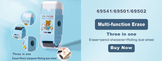 Kawaii ołówek automatyczny z gumką DELI 5mm - Wianko - 2