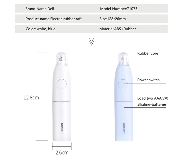 Kawaii ołówek automatyczny z gumką DELI 5mm - Wianko - 5