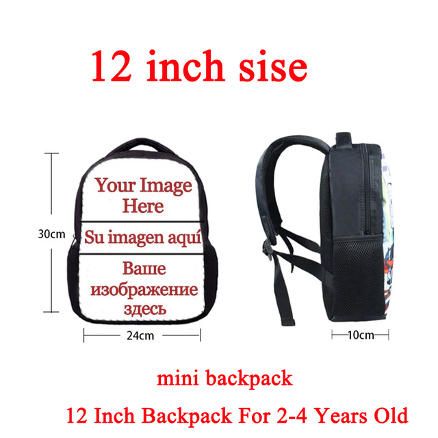 Dostosuj plecak szkolny dla dzieci - czarny plecak dla przedszkolaków z możliwością personalizacji - Wianko - 4