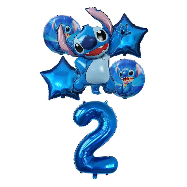 Dekoracja urodzinowa z motywem Disney Lilo & Stitch dla dzieci - płyta, banery, serwetki, balony - Wianko - 14