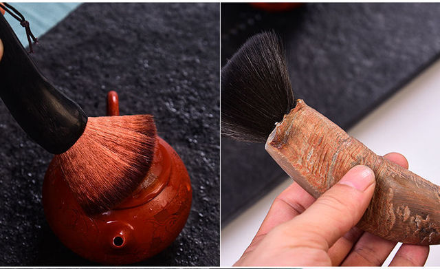 Szczotka do herbaty z uchwytem w kształcie rogu Kung Fu - Wianko - 11