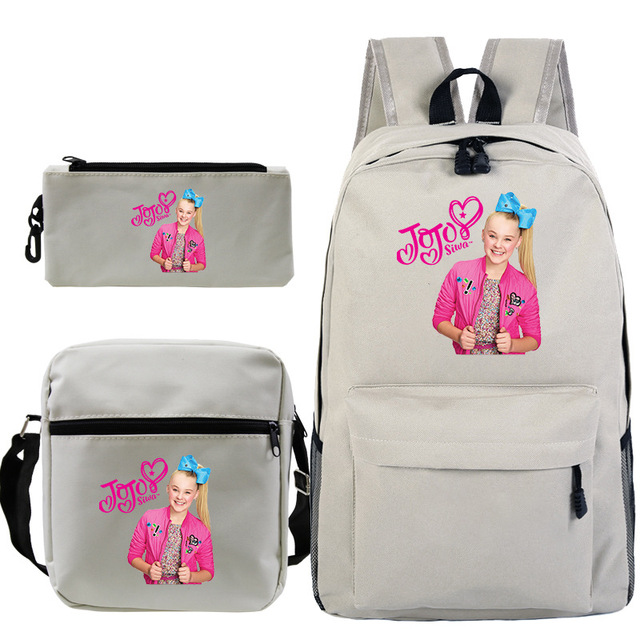 Plecak Jojo Siwa Bagpack chłopcy dziewczęta - plecak szkolny torba podróżna z torbą Crossbody i długopisami - Wianko - 17