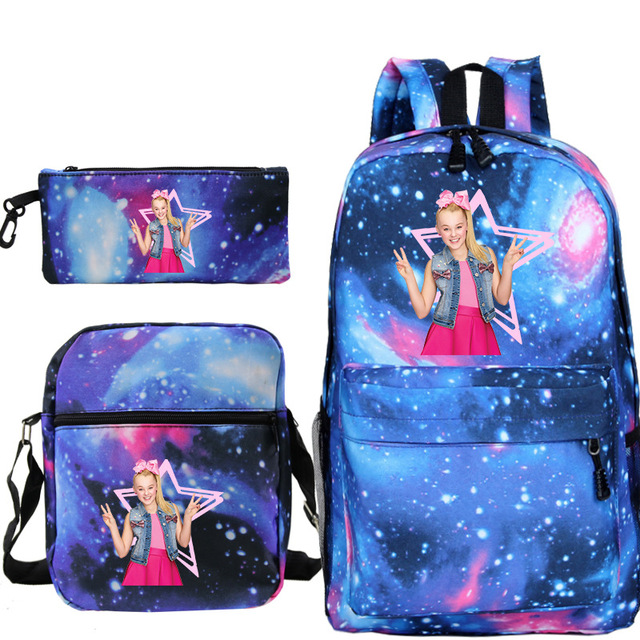 Plecak Jojo Siwa Bagpack chłopcy dziewczęta - plecak szkolny torba podróżna z torbą Crossbody i długopisami - Wianko - 14