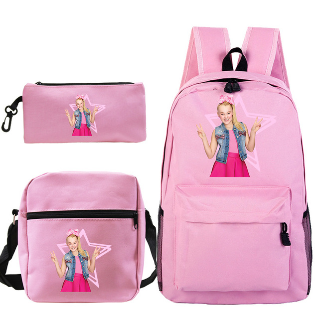 Plecak Jojo Siwa Bagpack chłopcy dziewczęta - plecak szkolny torba podróżna z torbą Crossbody i długopisami - Wianko - 19