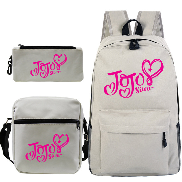 Plecak Jojo Siwa Bagpack chłopcy dziewczęta - plecak szkolny torba podróżna z torbą Crossbody i długopisami - Wianko - 16