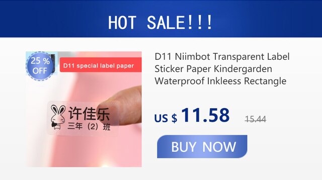 Promocyjna drukarka etykiet Niimbot D110 - przenośne urządzenie do inteligentnego druku jasnych, atramentowych naklejek z bogatymi szablonami, symbolami, czcionkami i nazwami tagów - Wianko - 18