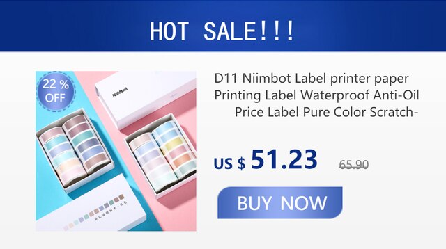 Promocyjna drukarka etykiet Niimbot D110 - przenośne urządzenie do inteligentnego druku jasnych, atramentowych naklejek z bogatymi szablonami, symbolami, czcionkami i nazwami tagów - Wianko - 21