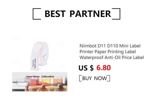Promocyjna drukarka etykiet Niimbot D110 - przenośne urządzenie do inteligentnego druku jasnych, atramentowych naklejek z bogatymi szablonami, symbolami, czcionkami i nazwami tagów - Wianko - 3
