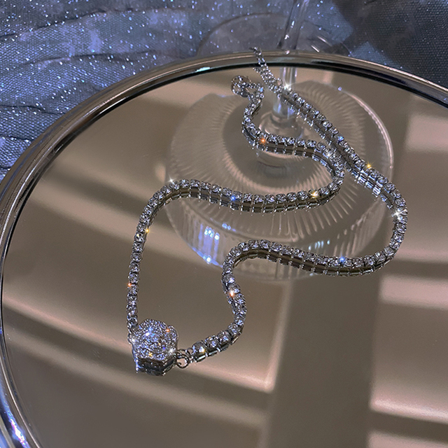 Elegancki naszyjnik choker z dużą imitacją białej perły - złota biżuteria ślubna - Wianko - 16