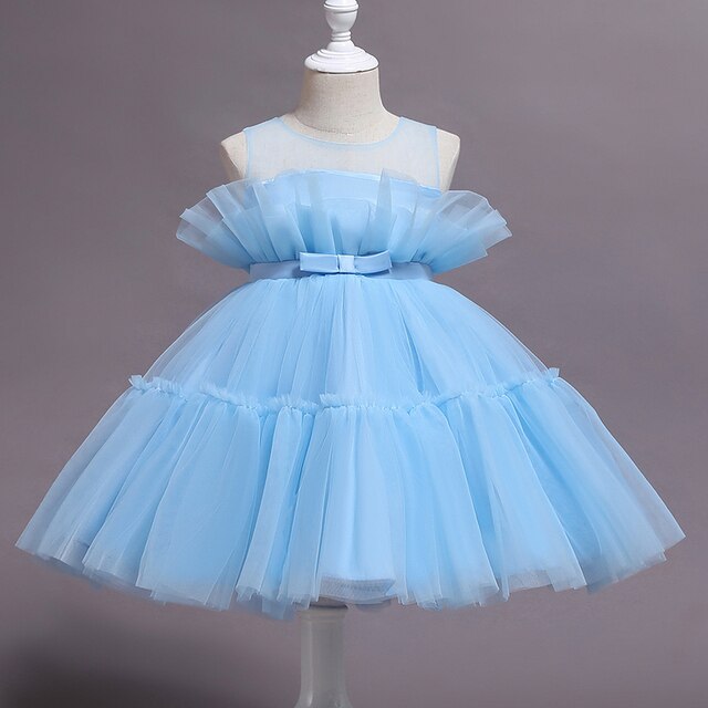 Elegancka suknia wieczorowa dla małej księżniczki - tiulowa druhna na specjalne okazje - Wianko - 17