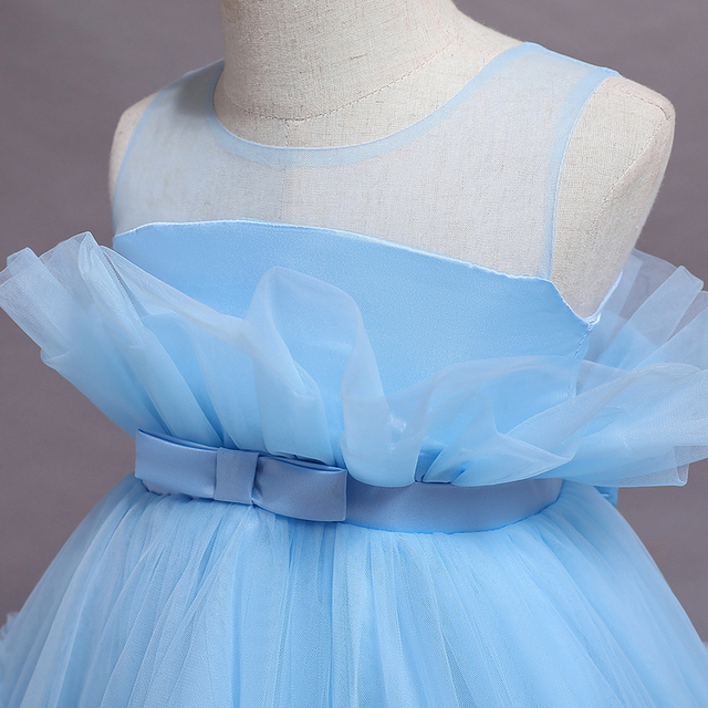 Elegancka suknia wieczorowa dla małej księżniczki - tiulowa druhna na specjalne okazje - Wianko - 19
