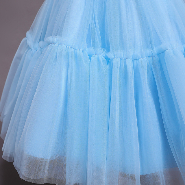 Elegancka suknia wieczorowa dla małej księżniczki - tiulowa druhna na specjalne okazje - Wianko - 22