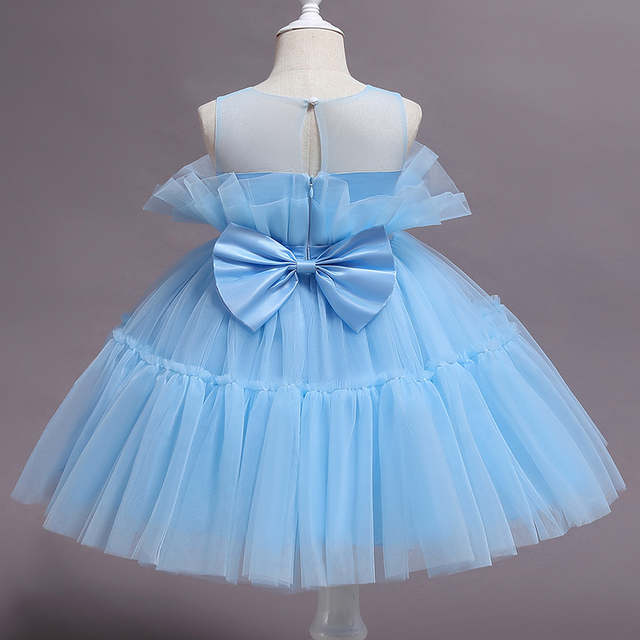 Elegancka suknia wieczorowa dla małej księżniczki - tiulowa druhna na specjalne okazje - Wianko - 18