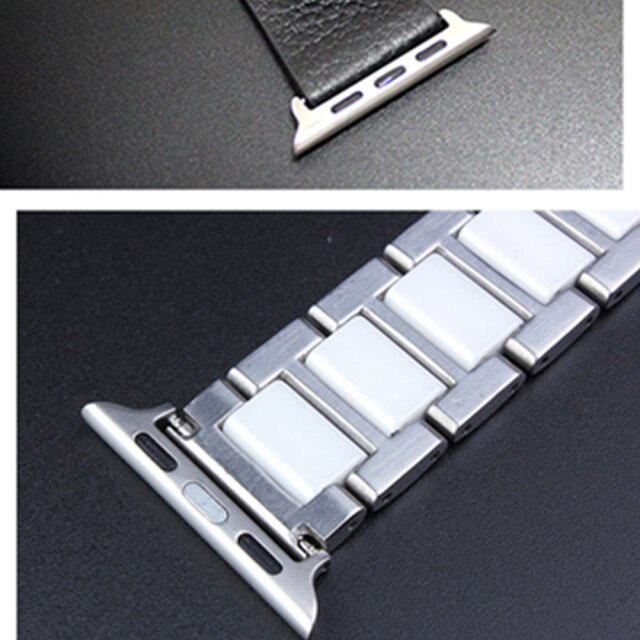 Pasek złączowy ze stali nierdzewnej 1:1 dla Apple Watch Band, 10 sztuk w partii - 38mm/40mm/42mm/44mm - Wianko - 12
