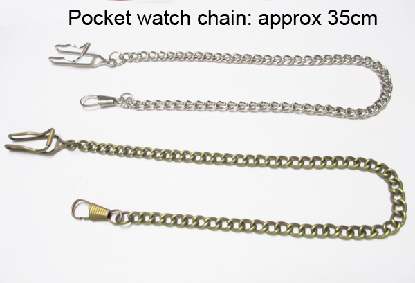 Zegarek kieszonkowy Fob Chain z kowbojskim łańcuszkiem - 24 szt./partia - Wianko - 7