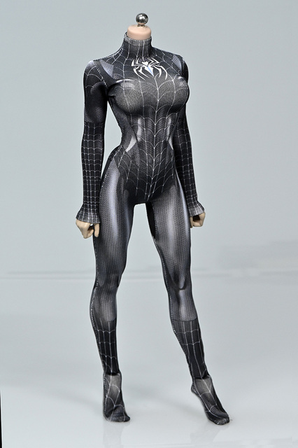 1/6 Figurka akcji Spider Woman z czarnymi rajstopami 3D - dla kolekcjonerów i fanów militarnej tematyki - Wianko - 8