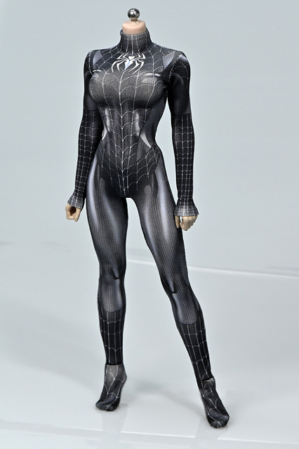 1/6 Figurka akcji Spider Woman z czarnymi rajstopami 3D - dla kolekcjonerów i fanów militarnej tematyki - Wianko - 11