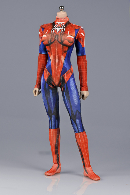 1/6 Figurka akcji Spider Woman z czarnymi rajstopami 3D - dla kolekcjonerów i fanów militarnej tematyki - Wianko - 6