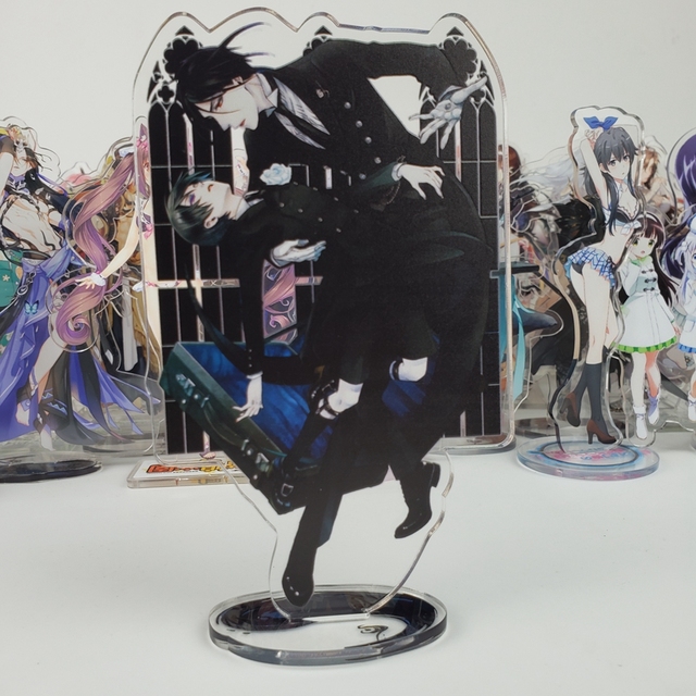 Figurka akcji Anime Ciel Phantomhive Sebastian Michaelis Butler Acrylic Stand Decorative Collectible Doll Gift - Wianko - 5