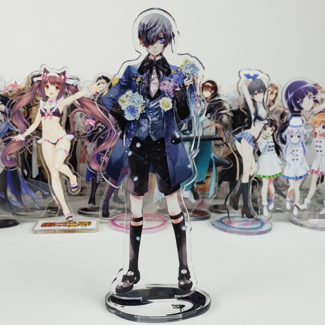 Figurka akcji Anime Ciel Phantomhive Sebastian Michaelis Butler Acrylic Stand Decorative Collectible Doll Gift - Wianko - 6