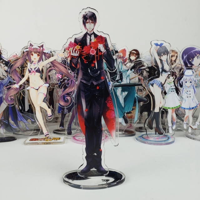 Figurka akcji Anime Ciel Phantomhive Sebastian Michaelis Butler Acrylic Stand Decorative Collectible Doll Gift - Wianko - 1