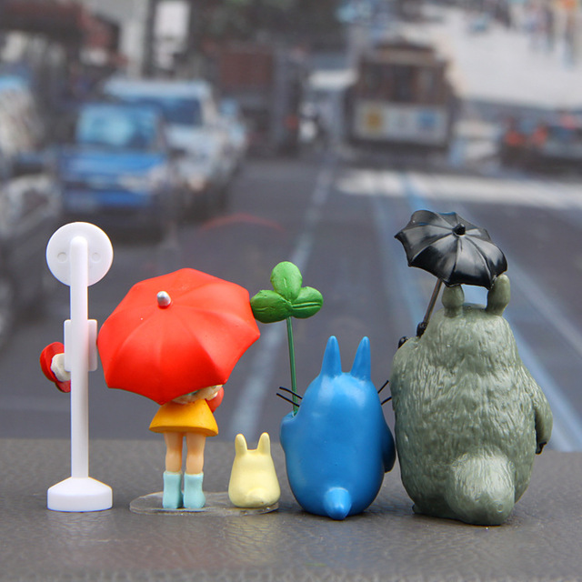 Totoro Figurka Zabawka Anime Hayao Miyazaki - Mei, Autobus, Krajobraz, Prezent Dla Dzieci - Wianko - 4