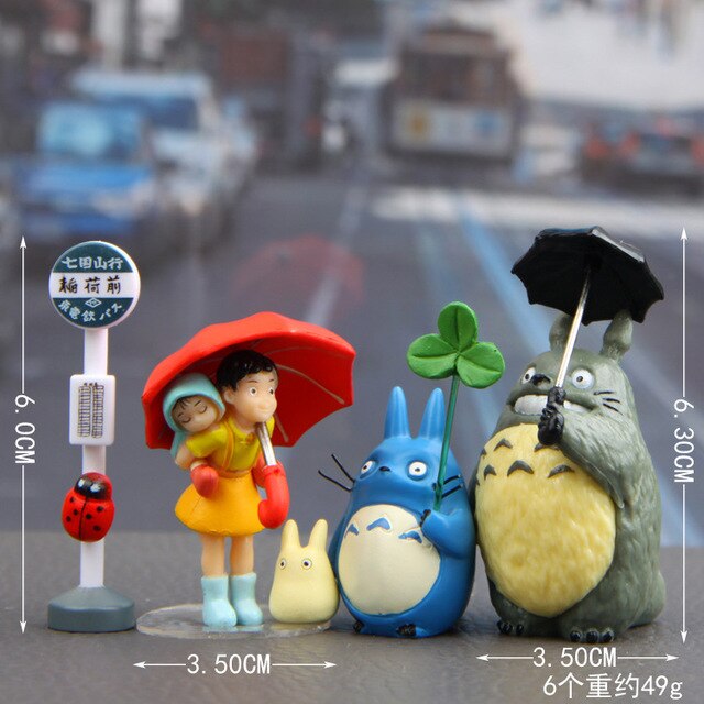 Totoro Figurka Zabawka Anime Hayao Miyazaki - Mei, Autobus, Krajobraz, Prezent Dla Dzieci - Wianko - 5