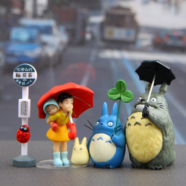 Totoro Figurka Zabawka Anime Hayao Miyazaki - Mei, Autobus, Krajobraz, Prezent Dla Dzieci - Wianko - 1