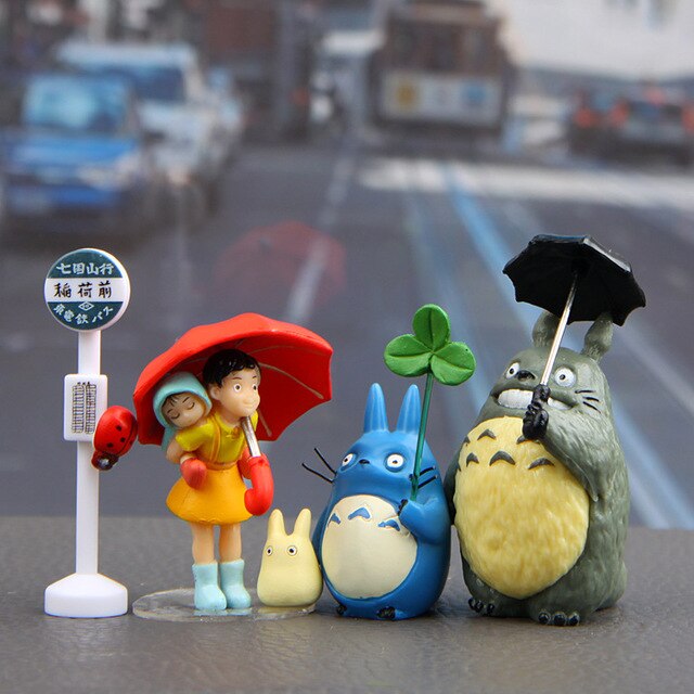 Totoro Figurka Zabawka Anime Hayao Miyazaki - Mei, Autobus, Krajobraz, Prezent Dla Dzieci - Wianko - 3