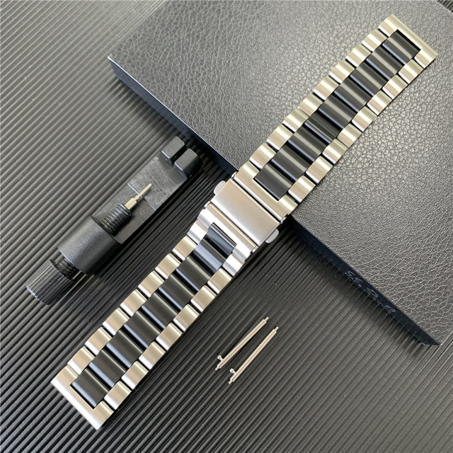 Pasek stalowy ze stali nierdzewnej do zegarka Huami Amazfit Bip, kompatybilny z Amazfit Lite/S/U, szerokość 20/22mm - Wianko - 5