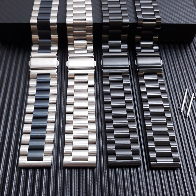 Pasek stalowy ze stali nierdzewnej do zegarka Huami Amazfit Bip, kompatybilny z Amazfit Lite/S/U, szerokość 20/22mm - Wianko - 11