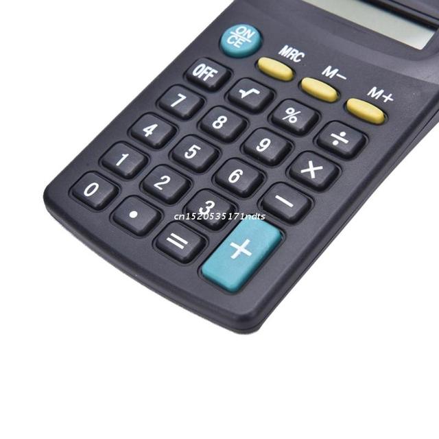 Kalkulator pulpitowy finansowy zasilany baterią - 8 cyfrowy mini elektroniczny narzędzie - Wianko - 2