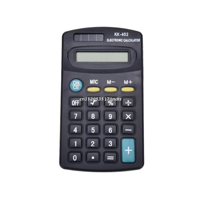 Kalkulator pulpitowy finansowy zasilany baterią - 8 cyfrowy mini elektroniczny narzędzie - Wianko - 3