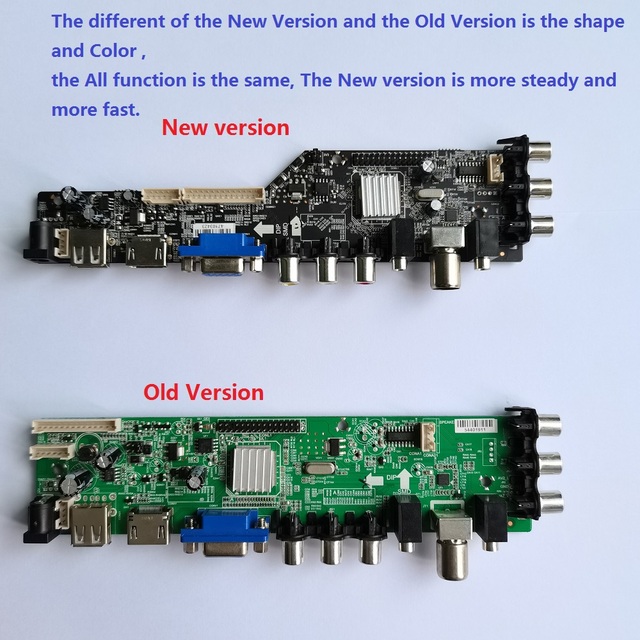 Płyta kontrolera cyfrowego LED USB HDMI dla panelu 1366X768 VGA AV TV DVB-T DVB-T2 z zdalnym sterowaniem, kompatybilna z LP101WHZ - Wianko - 2