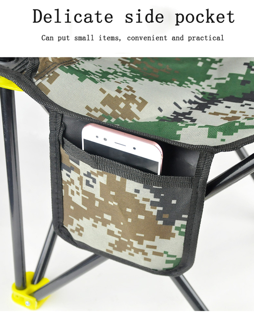 Składane krzesło wędkarskie z aluminium - Mocne łożysko, uchwyt na wędkę, wielofunkcyjne - Wianko - 24