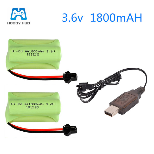 NI-CD 3.6V 1800mAh AA baterie (2/3/4 sztuki) do zabawek RC oświetlenia elektrycznego - Wianko - 6