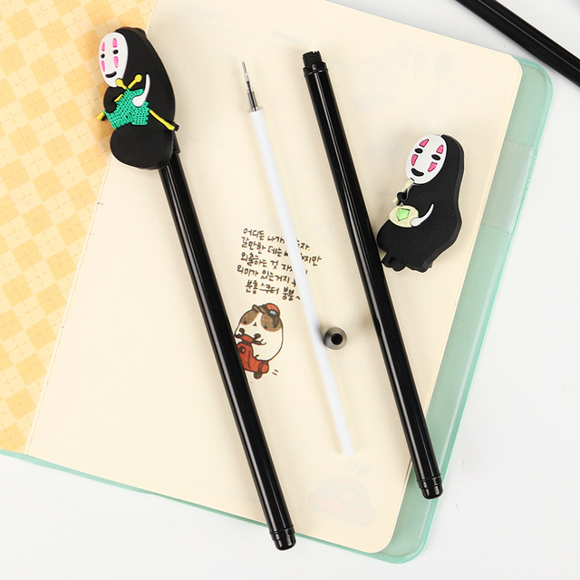 Długopis żelowy japoński Kawaii 0.5mm Spirited Away człowiek bez twarzy - Wianko - 4