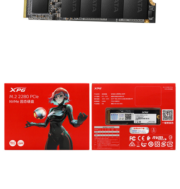 ADATA SSD XPG SX6000 Lite - wewnętrzny dysk twardy NVME 1.3, PCIe Gen3x4 M.2 2280, pojemność: 256GB, 512GB, 1TB - Wianko - 9