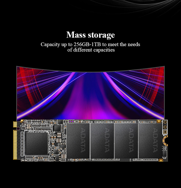 ADATA SSD XPG SX6000 Lite - wewnętrzny dysk twardy NVME 1.3, PCIe Gen3x4 M.2 2280, pojemność: 256GB, 512GB, 1TB - Wianko - 2
