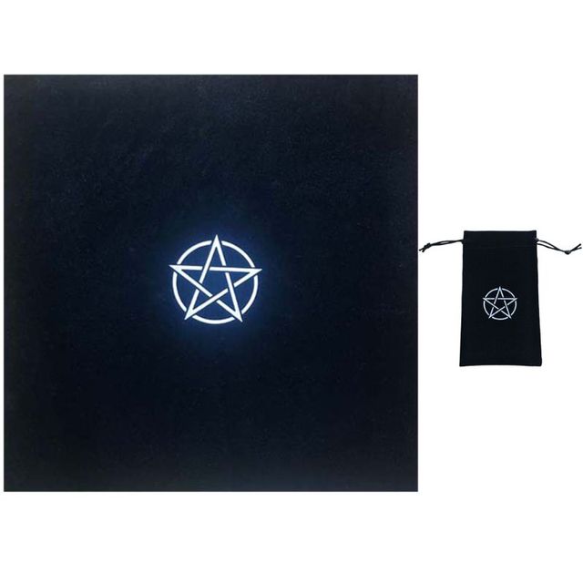 Obrus z torbą aksamitne ołtarze Tarots Pentagram - Wianko - 8