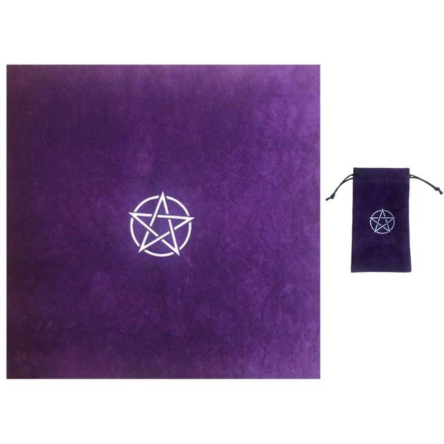 Obrus z torbą aksamitne ołtarze Tarots Pentagram - Wianko - 10