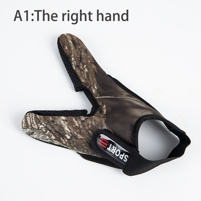 Rękawice wędkarskie leworęczne, antypoślizgowe, 2 palce, indeks Protector Fingertip - Wianko - 6