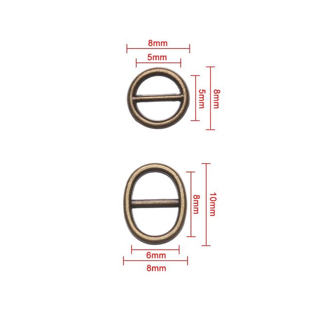 Mini klamry Tri-glide 5mm/6mm dla lalek - 20/40 sztuk - Wianko - 2