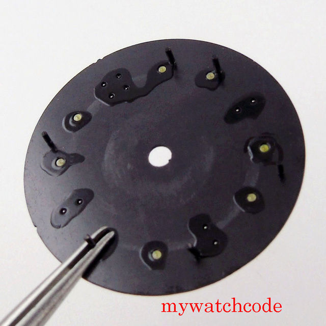 Czarne sterylne tarcza do zegarka wysokiej jakości 31mm z ruchem NH35 MIYOTA 8215 821A - Wianko - 5