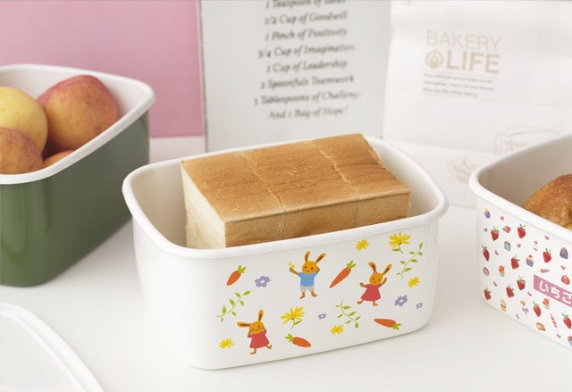 Oryginalne pudełko do przechowywania żywności z emaliowaną powłoką, idealne do lunchu, piekarnika i lodówki - prostokątna miseczka spożywcza - Wianko - 6