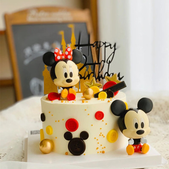 Ozdoba do pieczenia ciasta Disney Mickey Mouse Minnie - ozdoba na wierzch tortu urodziny dziecka decoupage prezent - Wianko - 8