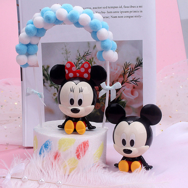 Ozdoba do pieczenia ciasta Disney Mickey Mouse Minnie - ozdoba na wierzch tortu urodziny dziecka decoupage prezent - Wianko - 1